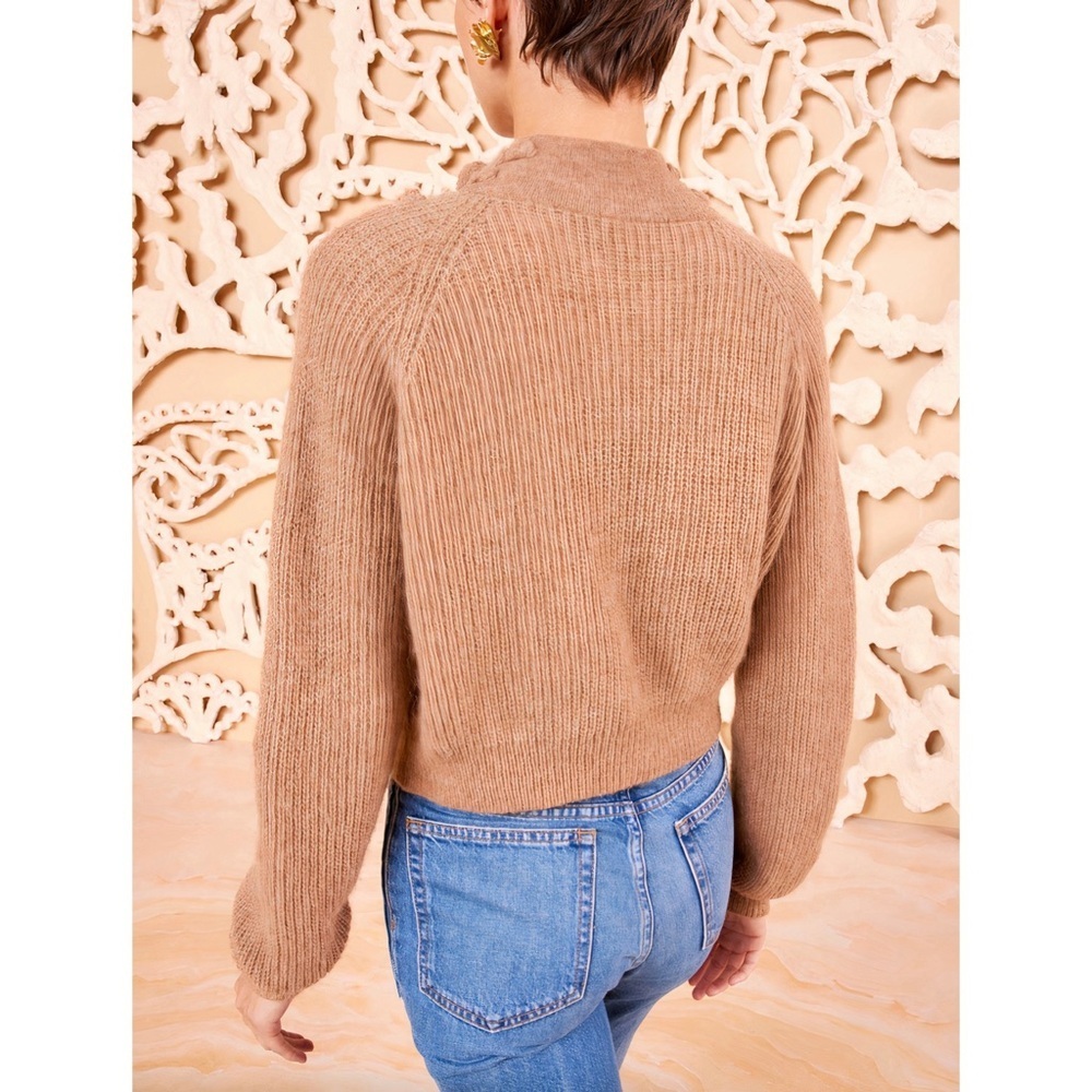 NWOT Ulla Johnson Alpaca-Blend Embroidered Long-Sleeve Reina Pullover Sweater - Picture 5 of 6